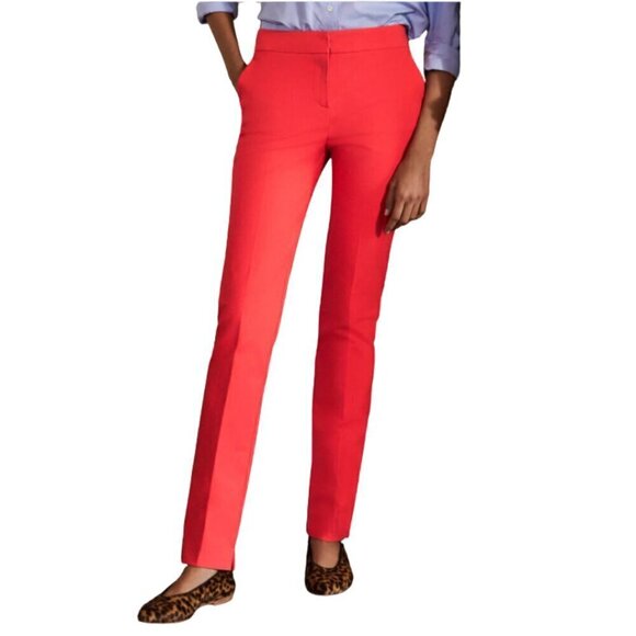 Boden Bright Coral Richmond Pants Sz 8R - Picture 1 of 10
